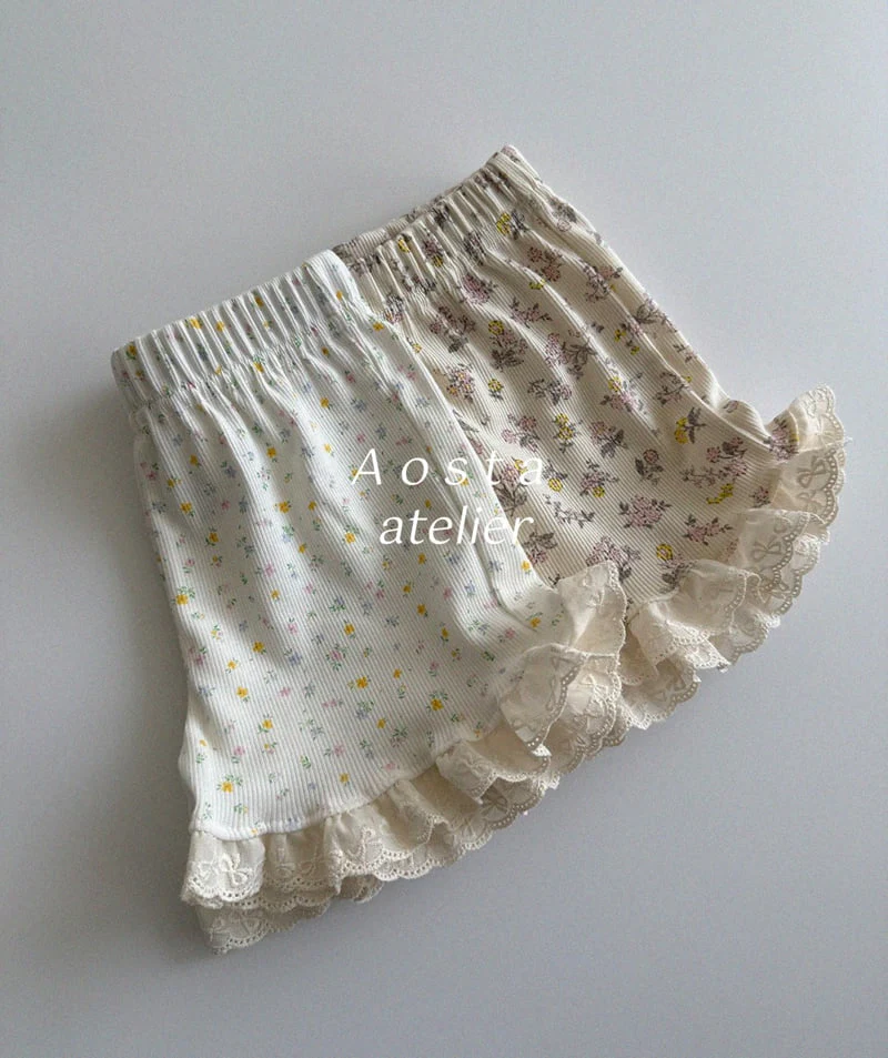 Aosta - Korean Baby Fashion - #babyfever - Lala Frill Shorts - 3