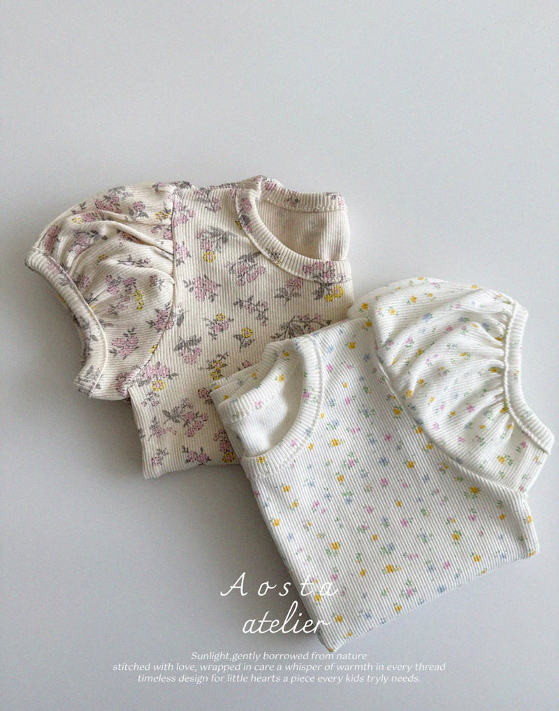 Aosta - Korean Baby Fashion - #babyfever - Lala Puff Tee - 2
