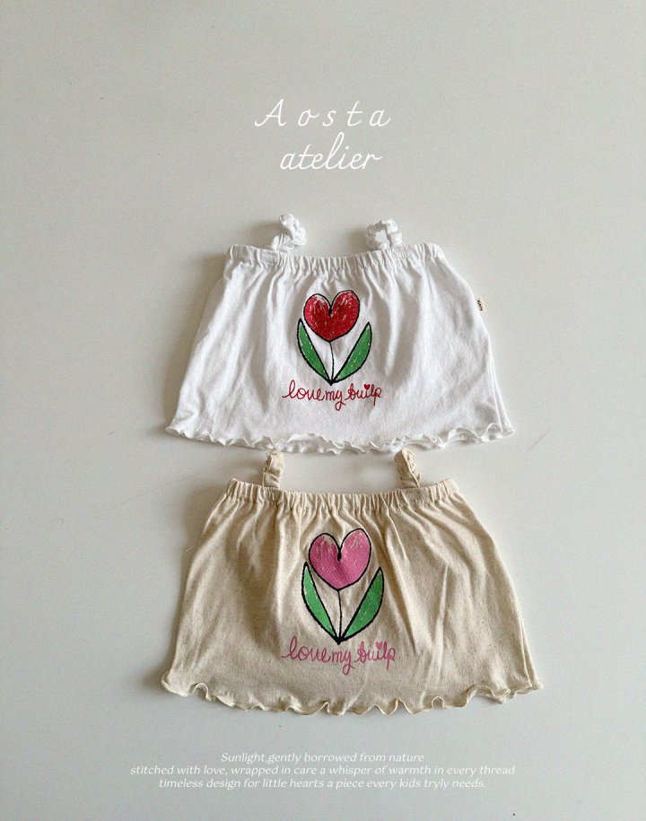 Aosta - Korean Baby Fashion - #babygirlfashion - Linen Tulip Blouse - 7