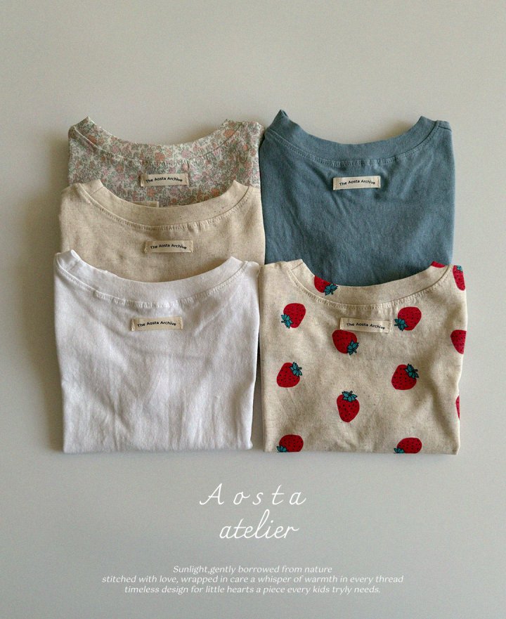 Aosta - Korean Baby Fashion - #babygirlfashion - Linen Tee - 5