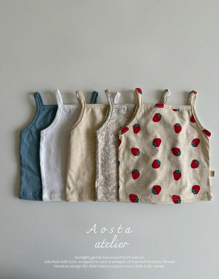 Aosta - Korean Baby Fashion - #babygirlfashion - Linen String Tee