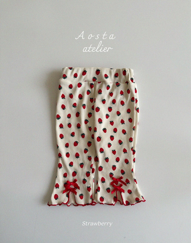 Aosta - Korean Baby Fashion - #babygirlfashion - Rib Ribbon Pants - 12