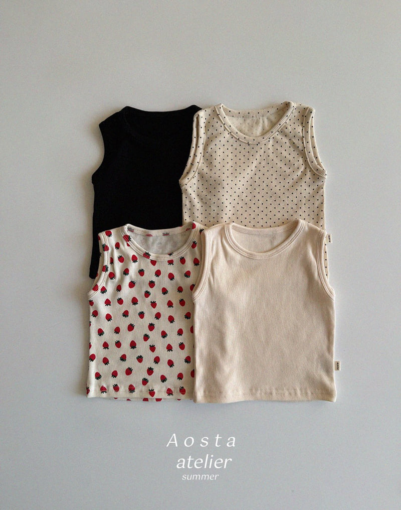 Aosta - Korean Baby Fashion - #babygirlfashion - Rib Sleeveless - 10