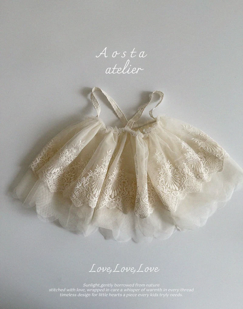 Aosta - Korean Baby Fashion - #babygirlfashion - Lace Vest - 6