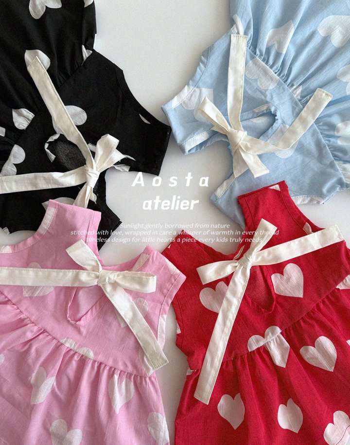 Aosta - Korean Baby Fashion - #babylifestyle - Heart Blouse - 2