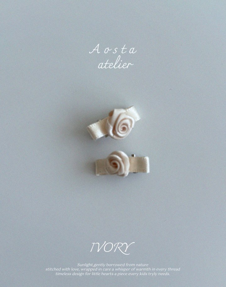 Aosta - Korean Baby Fashion - #babylifestyle - Mini Rose Pin - 11