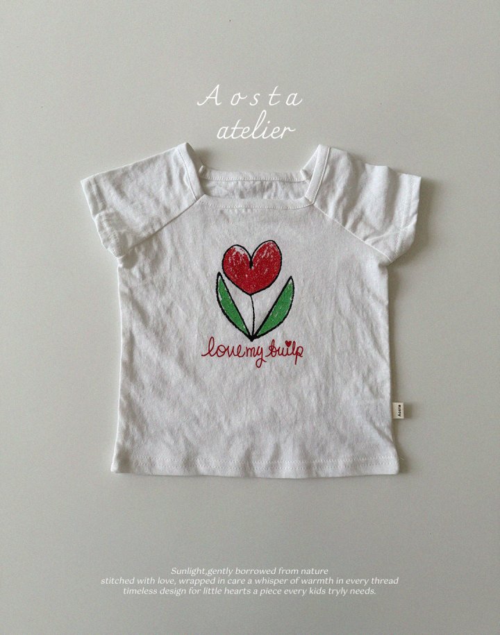 Aosta - Korean Baby Fashion - #babylifestyle - Linen Tulip Tee - 9