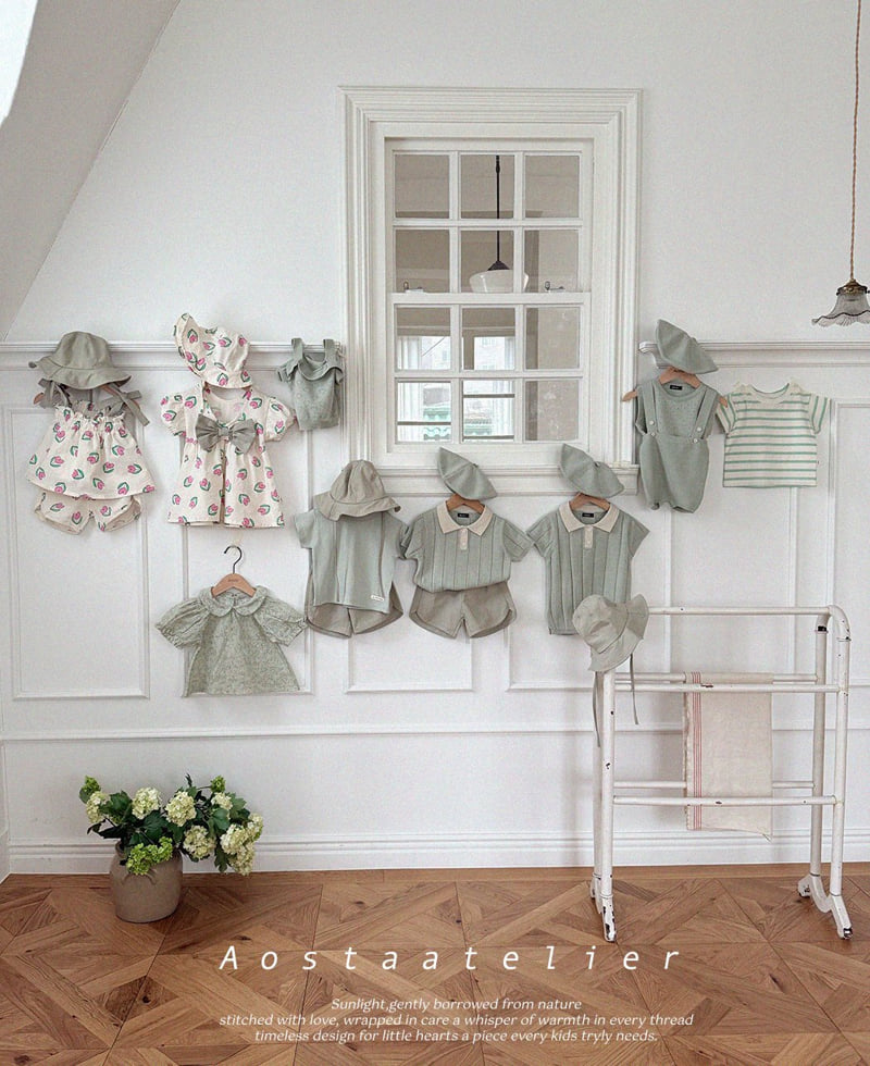 Aosta - Korean Baby Fashion - #babylifestyle - Knit Collar Tee - 12