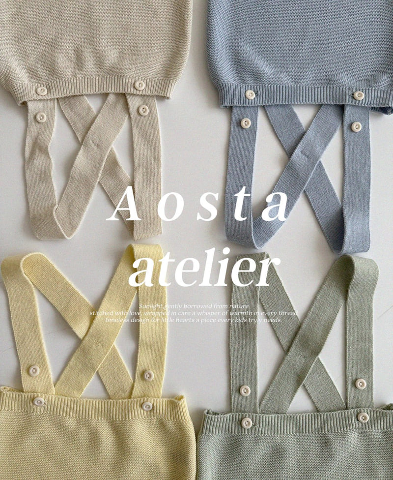 Aosta - Korean Baby Fashion - #babylifestyle - Knit Overalls - 10