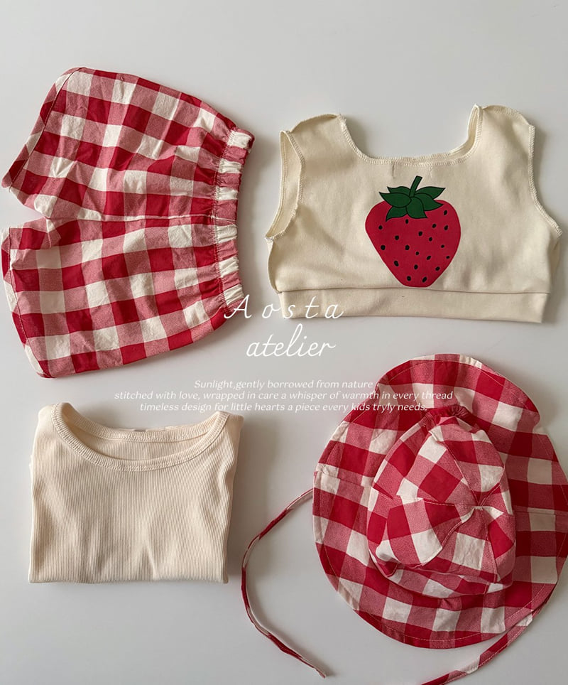Aosta - Korean Baby Fashion - #babylifestyle - New New Strawberry Tee - 6