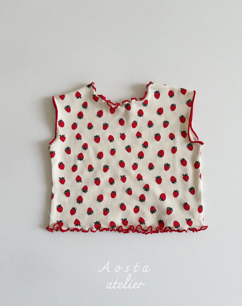 Aosta - Korean Baby Fashion - #babygirlfashion - Rib Love Sleeveless - 4