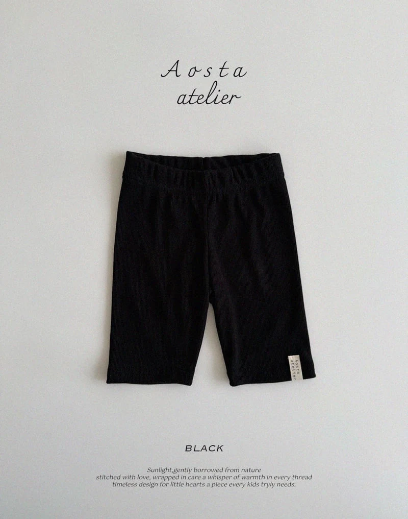 Aosta - Korean Baby Fashion - #babylifestyle - Rib Biker Pants - 12