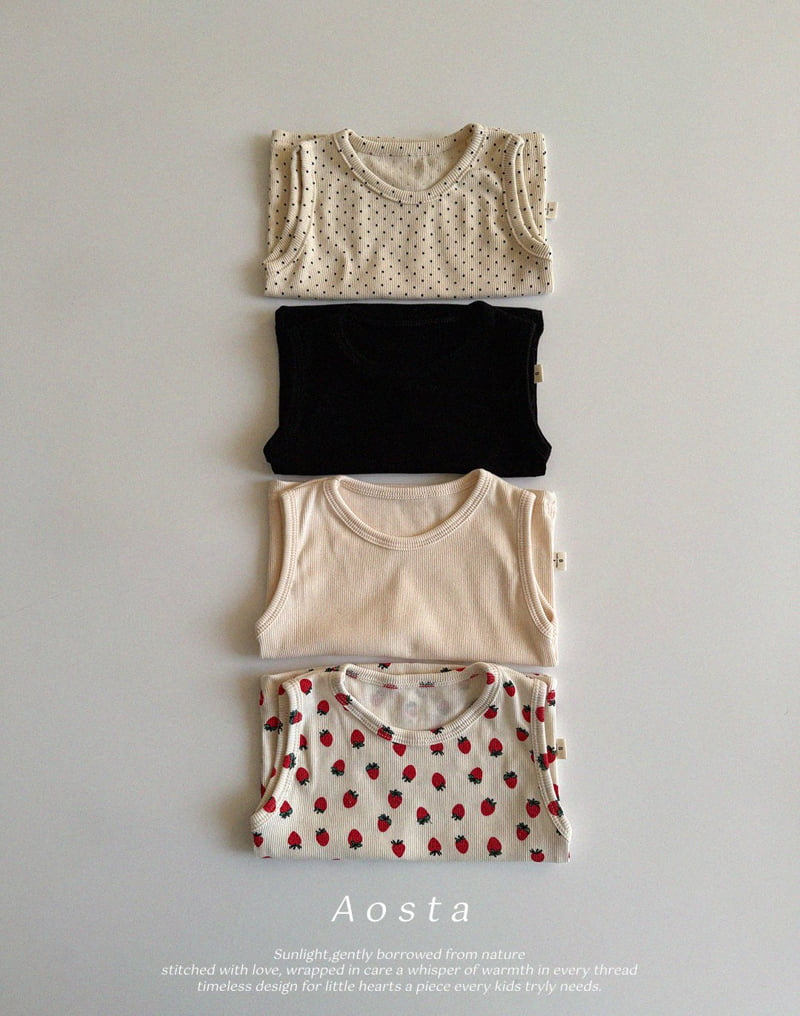 Aosta - Korean Baby Fashion - #babylifestyle - Rib Sleeveless - 11