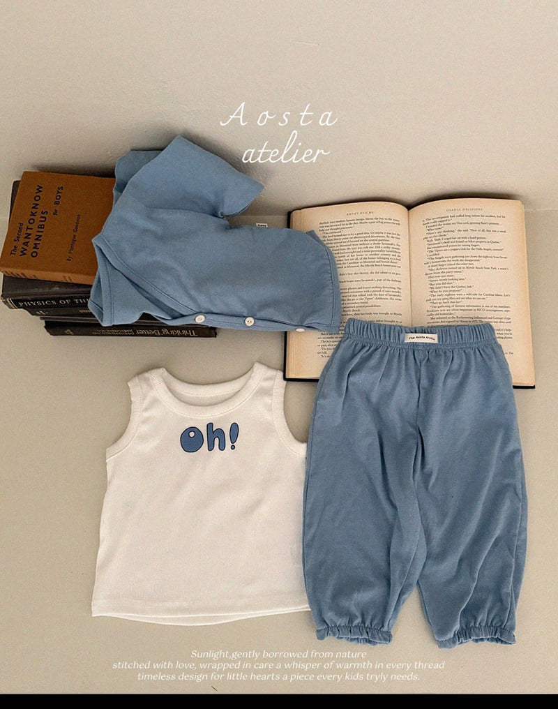 Aosta - Korean Baby Fashion - #babylifestyle - Rib Oh Sleeveless - 10