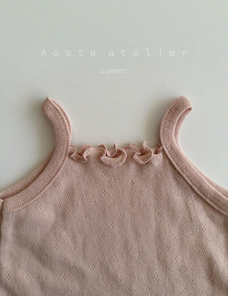 Aosta - Korean Baby Fashion - #babygirlfashion - Camellia Sleeveless - 4