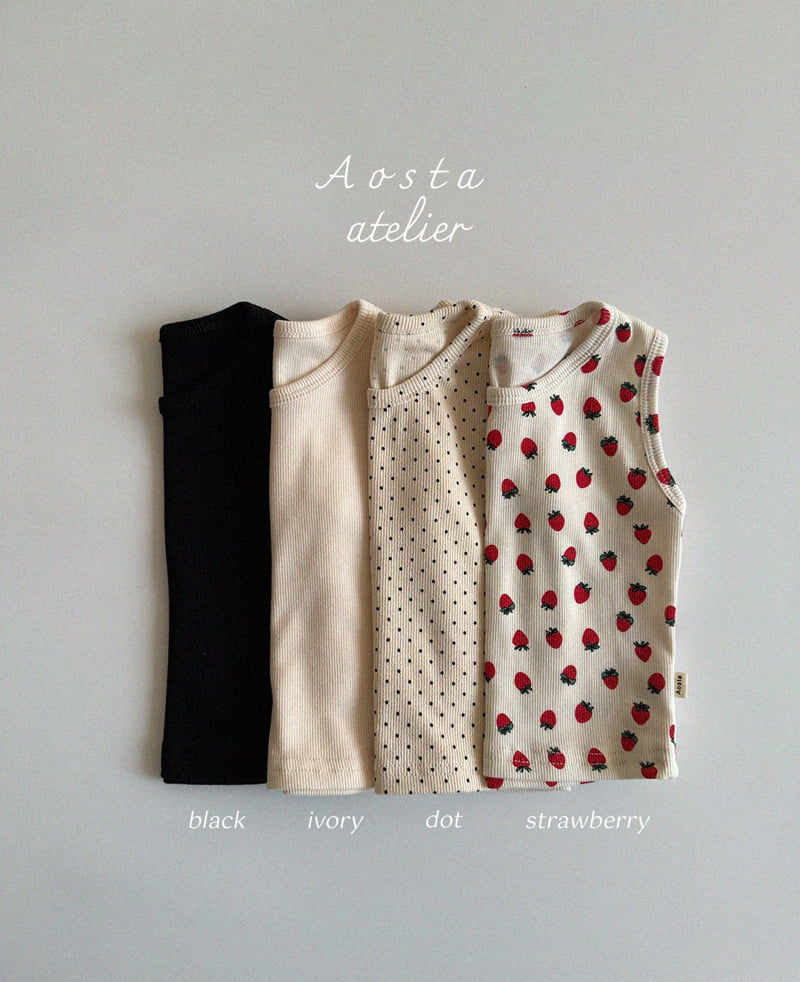 Aosta - Korean Baby Fashion - #babyoninstagram - Rib Sleeveless - 12