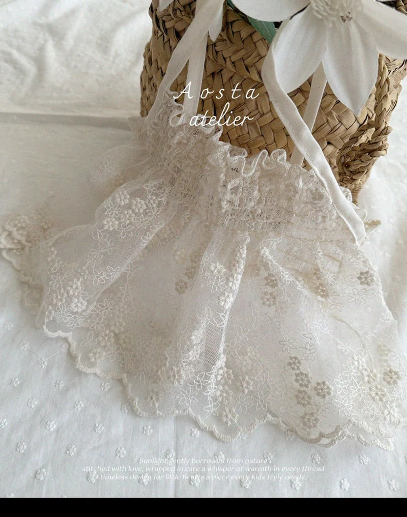 Aosta - Korean Baby Fashion - #babyoninstagram - Lace Vest - 8