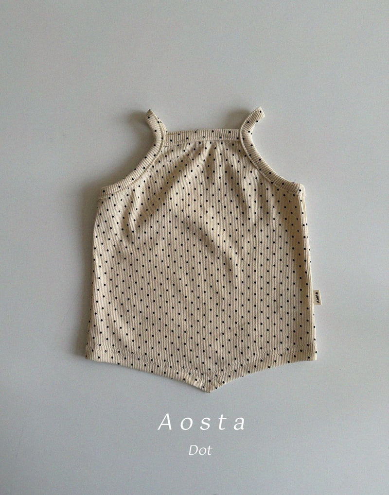 Aosta - Korean Baby Fashion - #babyoninstagram - Rib V String Sleeveless - 10