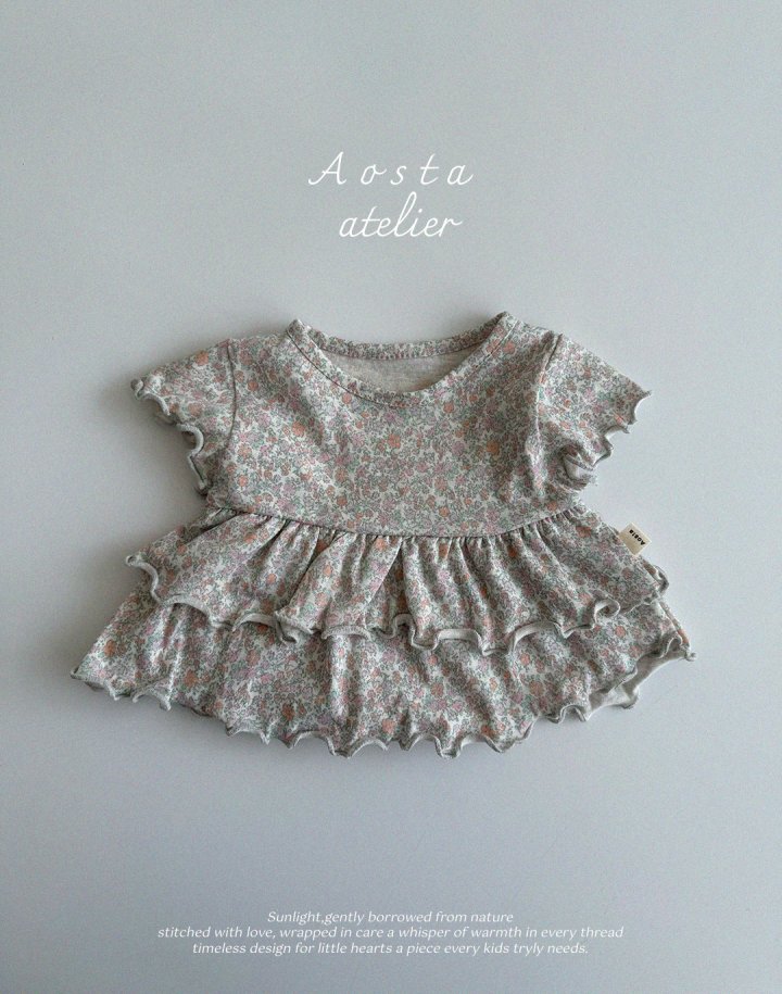 Aosta - Korean Baby Fashion - #babyootd - Linen Frill Blouse - 9