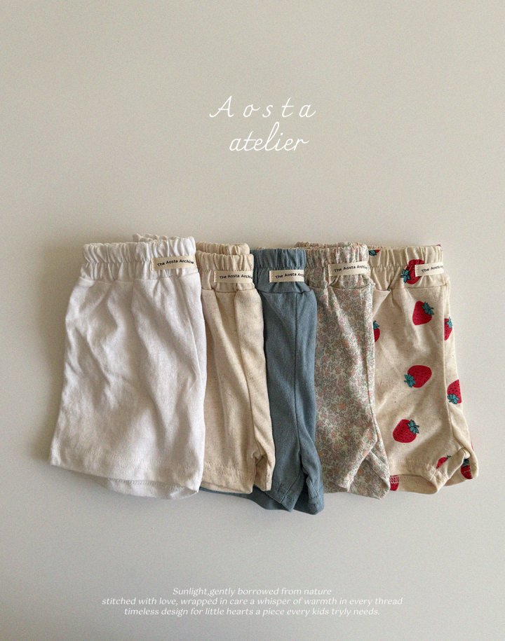 Aosta - Korean Baby Fashion - #babyootd - Linen Short Pants - 6