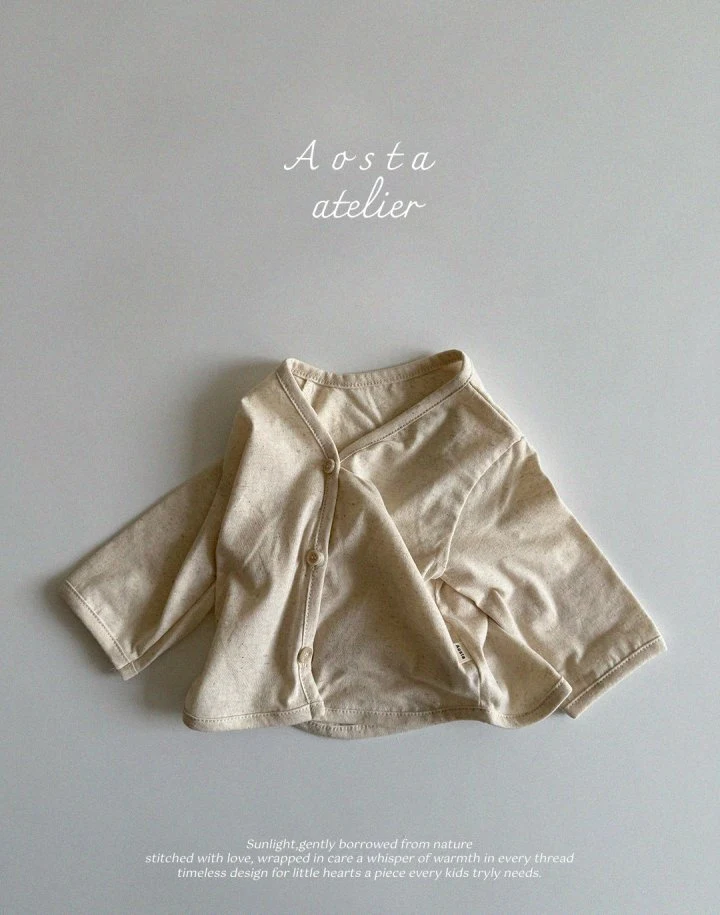 Aosta - Korean Baby Fashion - #babyootd - Linen Cardigan - 3