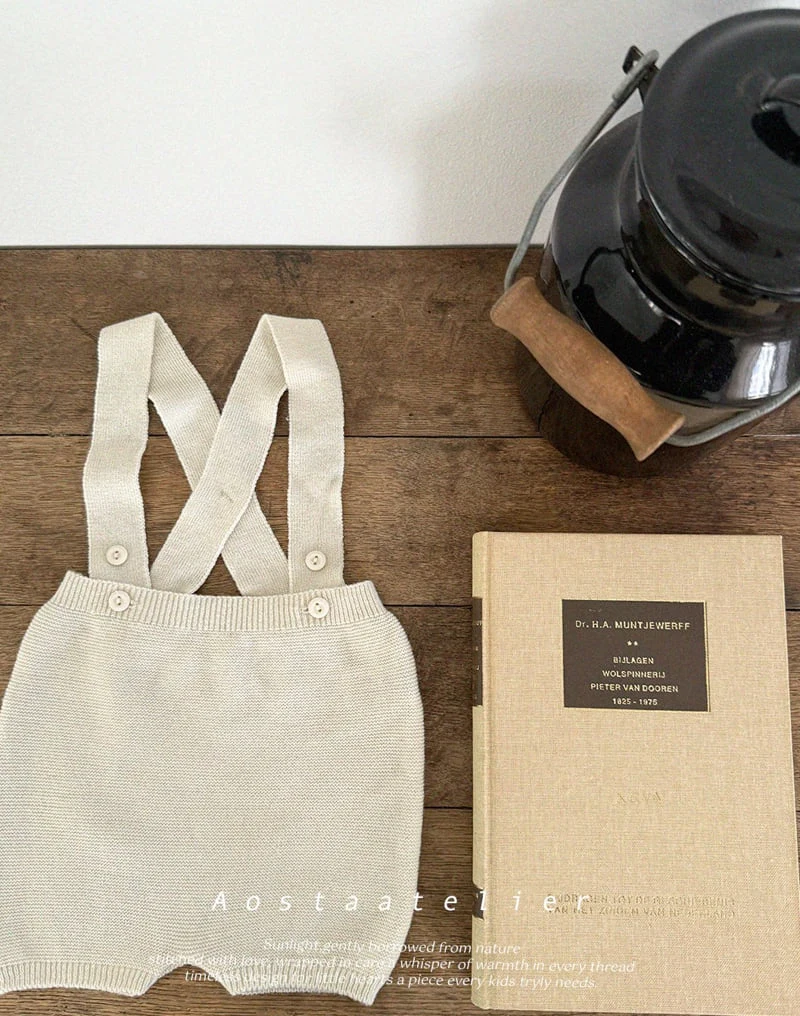 Aosta - Korean Baby Fashion - #babyootd - Knit Overalls - 12