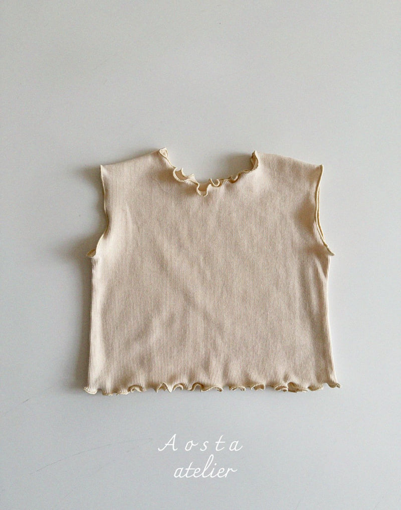 Aosta - Korean Baby Fashion - #babyootd - Rib Love Sleeveless - 6
