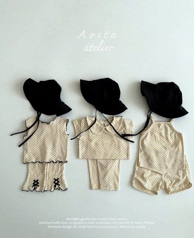 Aosta - Korean Baby Fashion - #babyootd - Rib V String Sleeveless - 11