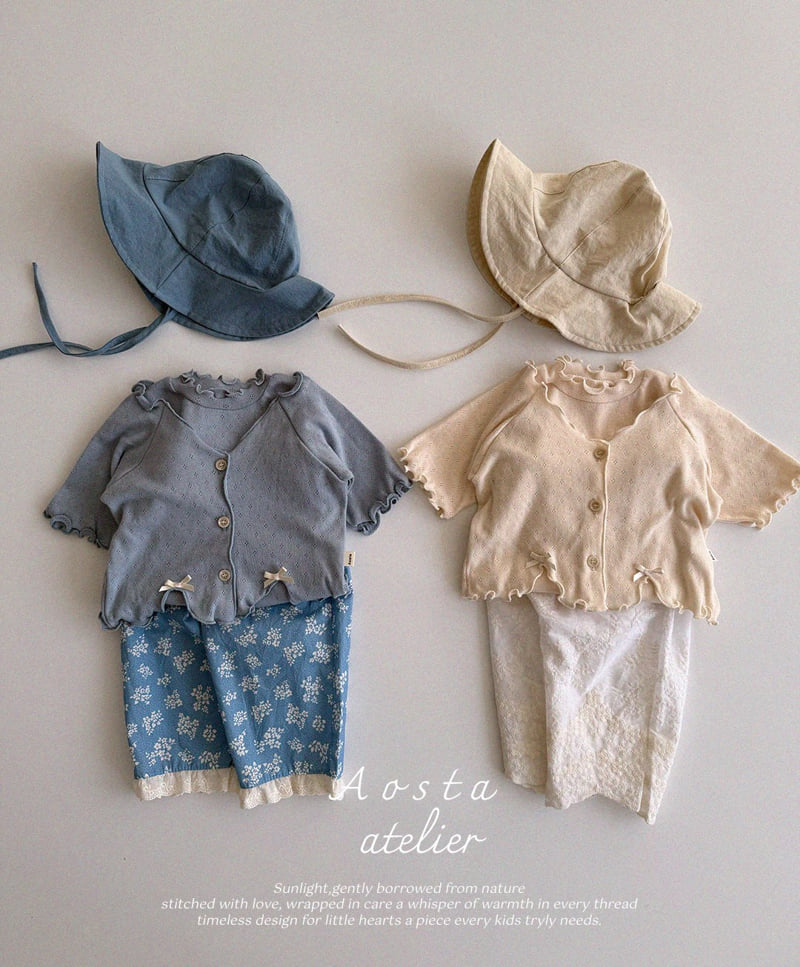 Aosta - Korean Baby Fashion - #babyootd - Camellia Cardigan - 5