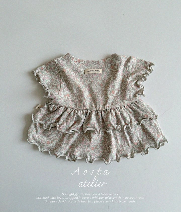 Aosta - Korean Baby Fashion - #babyoutfit - Linen Frill Blouse - 10