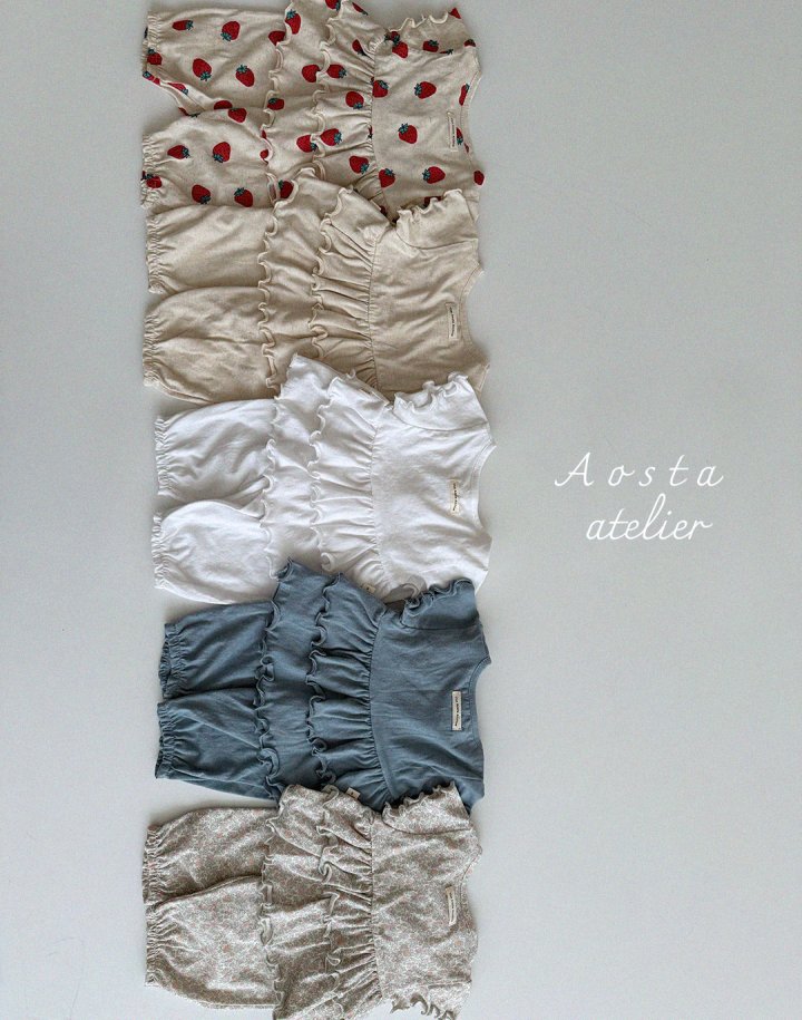 Aosta - Korean Baby Fashion - #babyoutfit - Linen Frill Blouse - 11