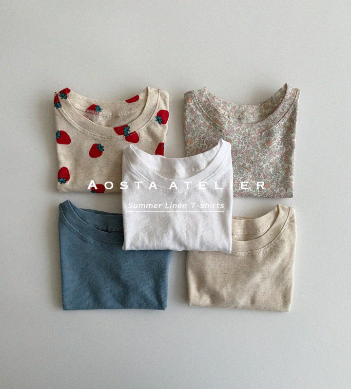Aosta - Korean Baby Fashion - #babyoutfit - Linen Tee - 10