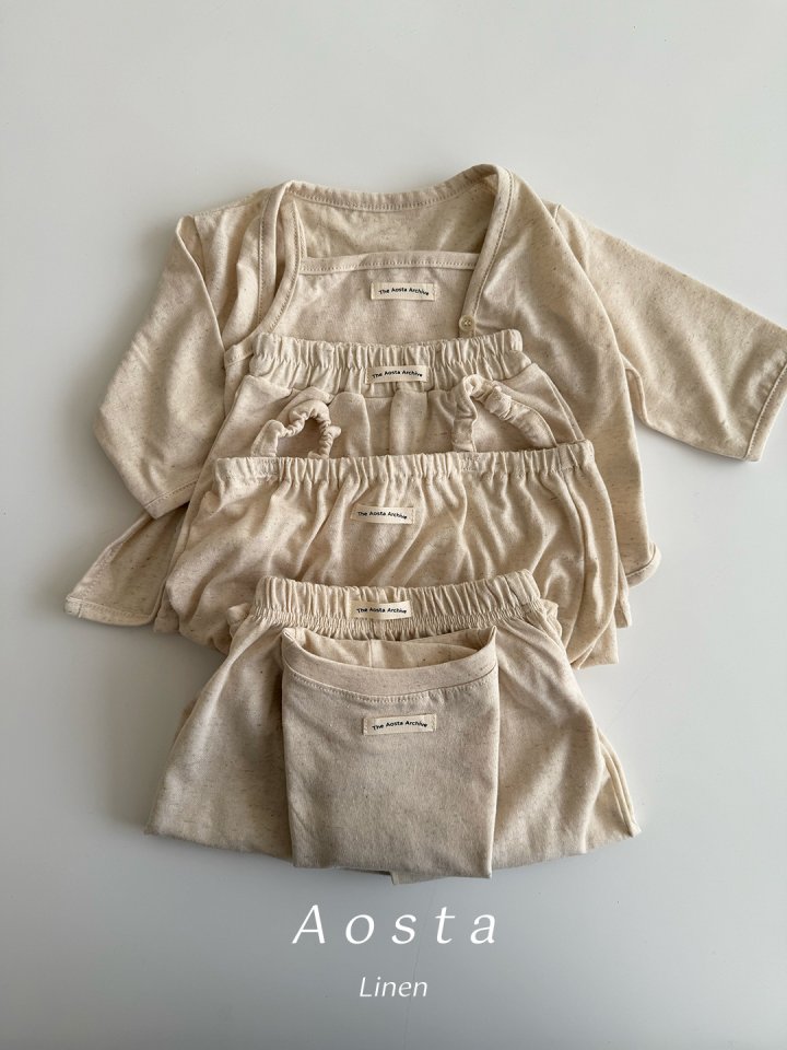Aosta - Korean Baby Fashion - #babyootd - Linen Cardigan - 4
