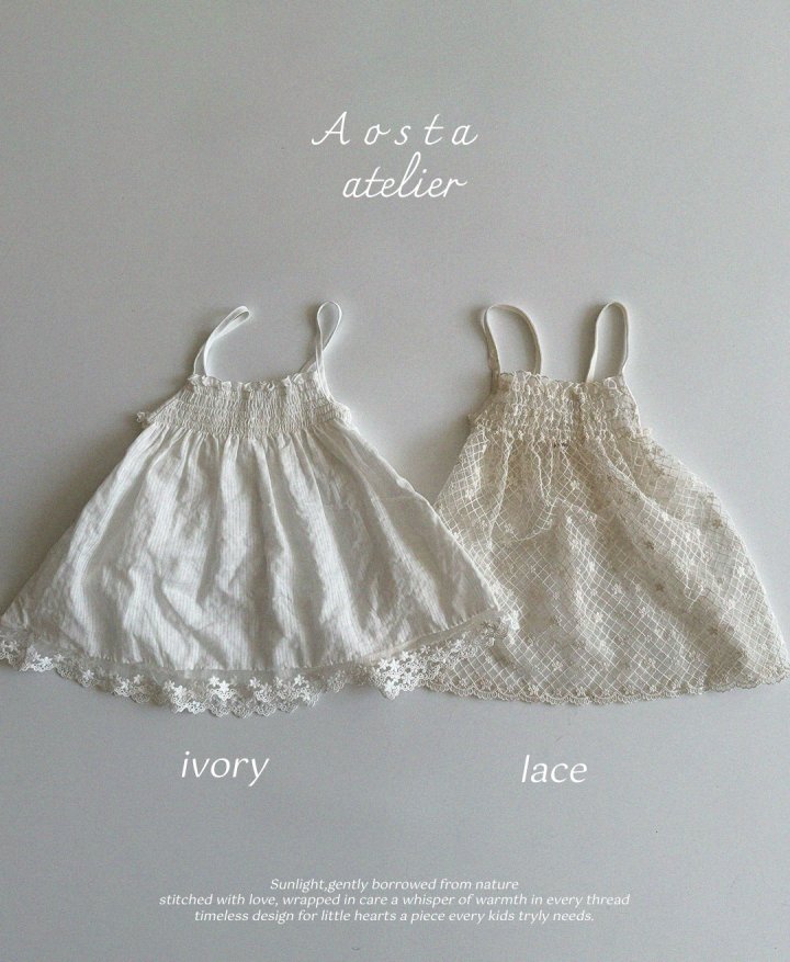 Aosta - Korean Baby Fashion - #babyoutfit - Lace Dress