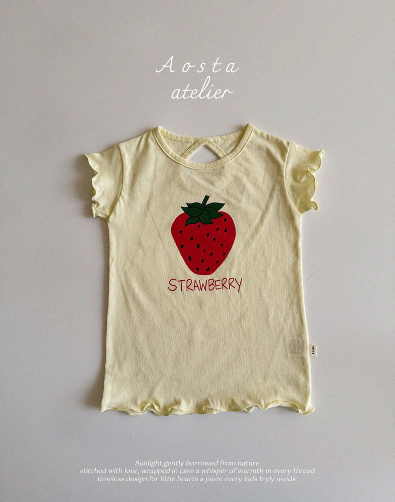 Aosta - Korean Baby Fashion - #babyoutfit - Strawberry One-piece - 3