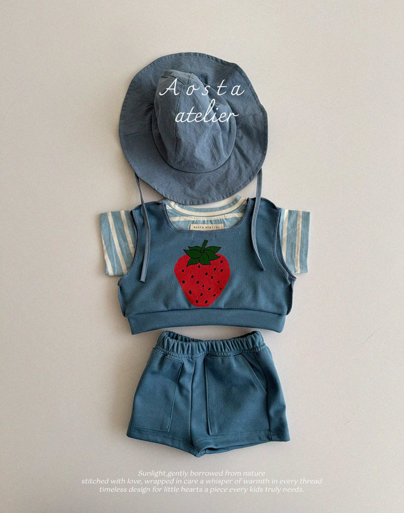 Aosta - Korean Baby Fashion - #babyoutfit - New New Strawberry Tee - 10