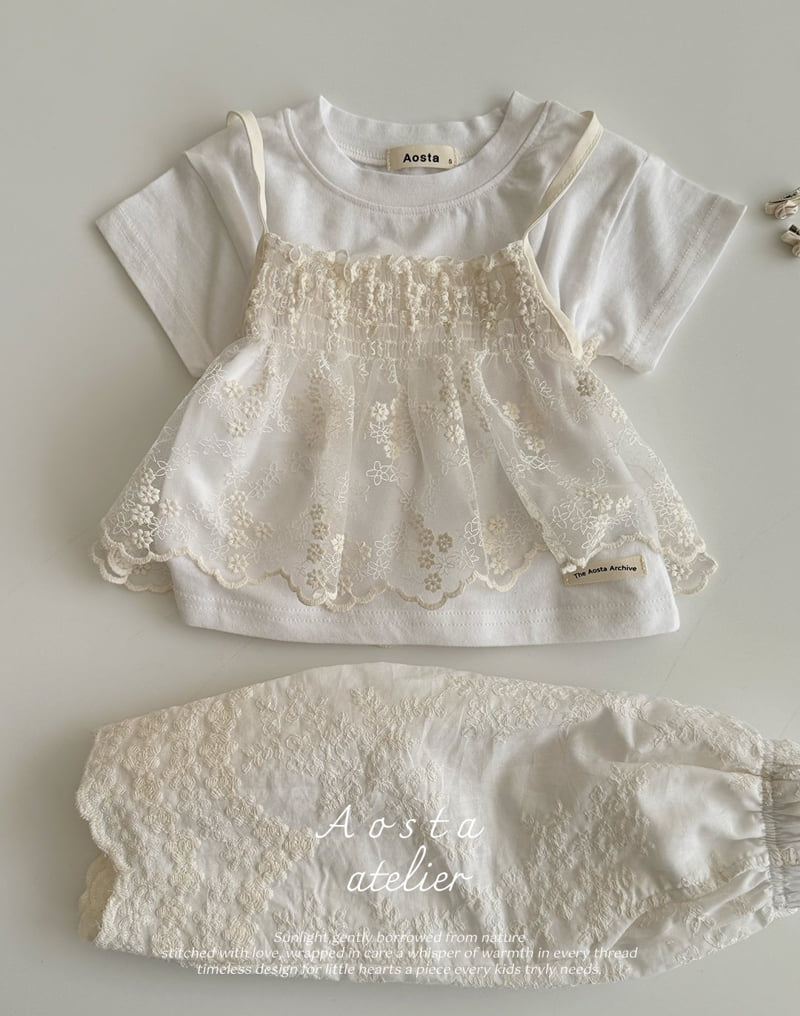 Aosta - Korean Baby Fashion - #babyoutfit - Lace Vest - 10