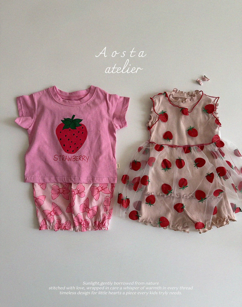 Aosta - Korean Baby Fashion - #babyoutfit - Camellia Tee - 11