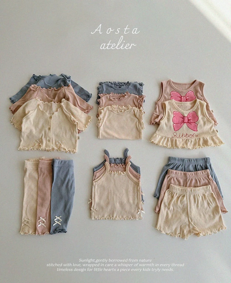 Aosta - Korean Baby Fashion - #babyoutfit - Camellia Sleeveless - 8