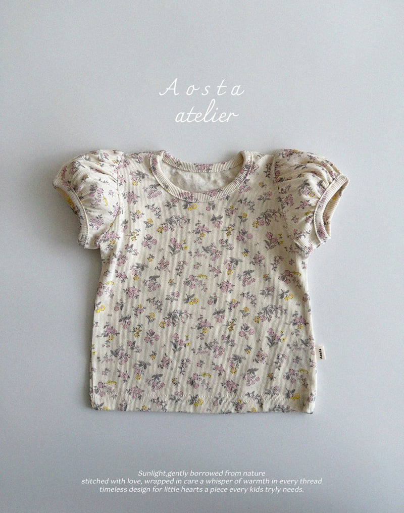 Aosta - Korean Baby Fashion - #babyoutfit - Lala Puff Tee - 7