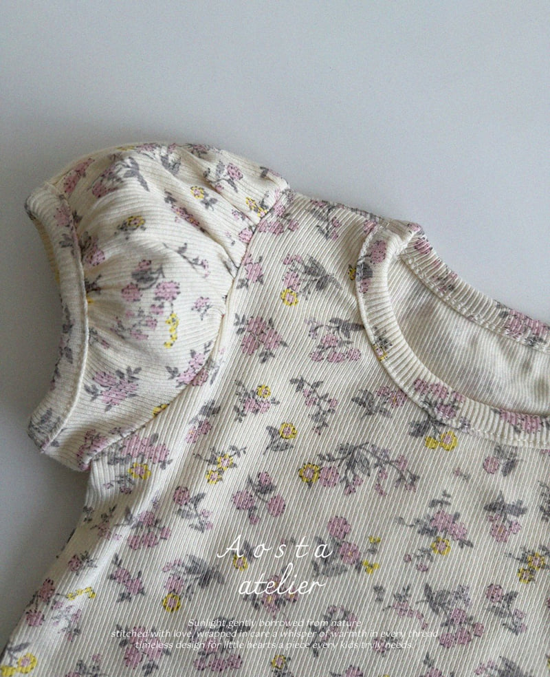 Aosta - Korean Baby Fashion - #babyoutfit - Lala Puff Tee - 8