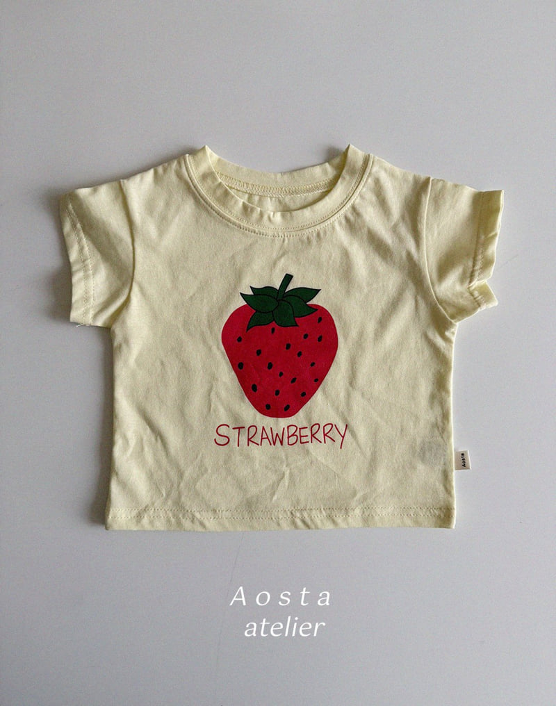 Aosta - Korean Baby Fashion - #babyoutfit - Strawberry Tee - 4
