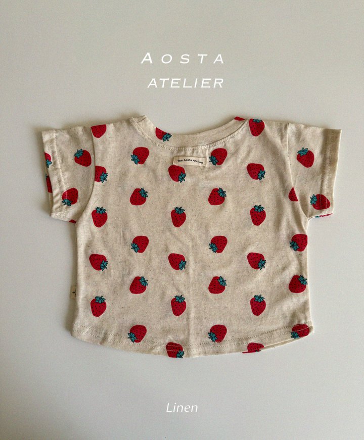 Aosta - Korean Baby Fashion - #babywear - Linen Tee - 11