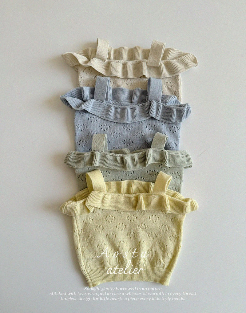 Aosta - Korean Baby Fashion - #babywear - Knit Frill Blouse - 3