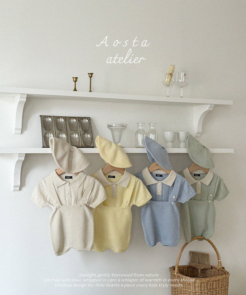Aosta - Korean Baby Fashion - #babywear - Knit Collar Tee - 2