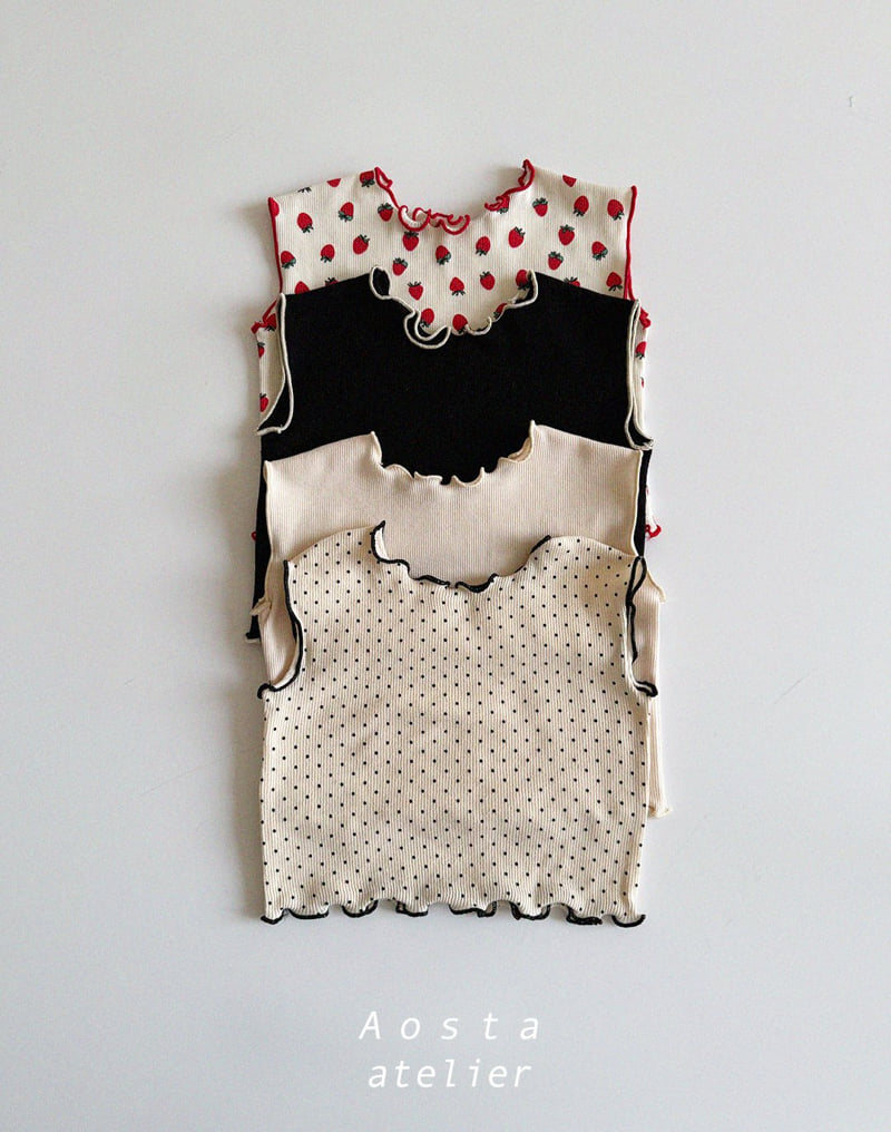 Aosta - Korean Baby Fashion - #babywear - Rib Love Sleeveless - 9