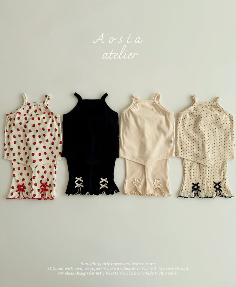 Aosta - Korean Baby Fashion - #babywear - Rib Ribbon Pants - 3