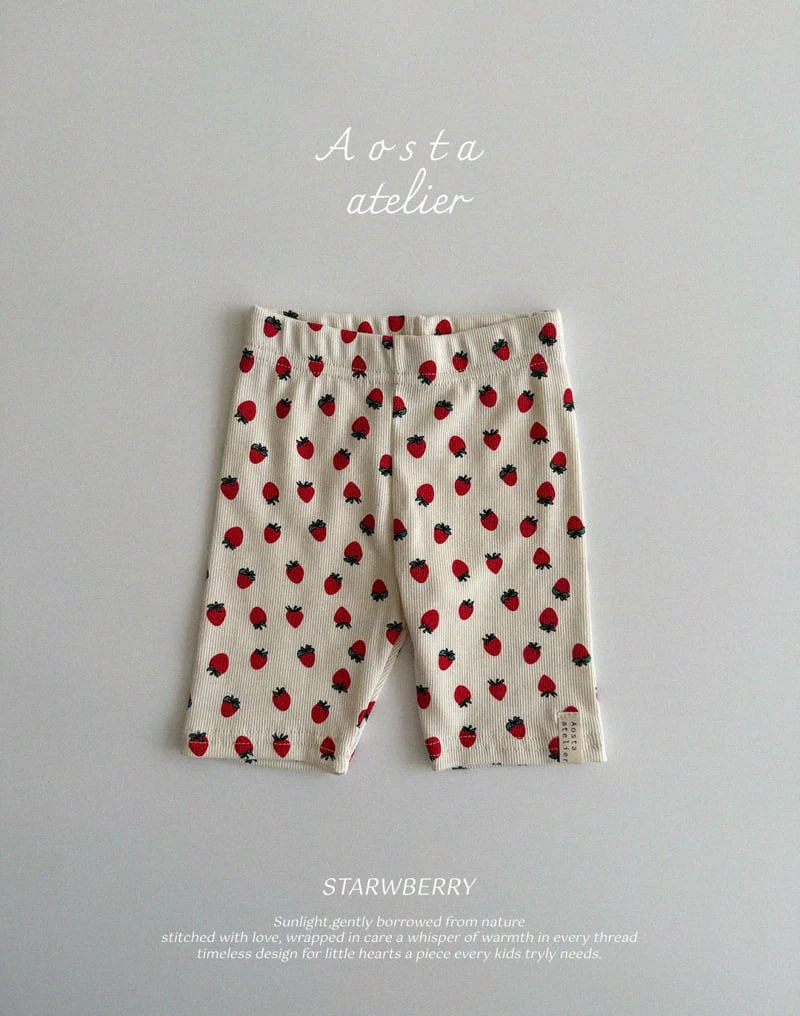 Aosta - Korean Baby Fashion - #babywear - Rib Biker Pants - 2