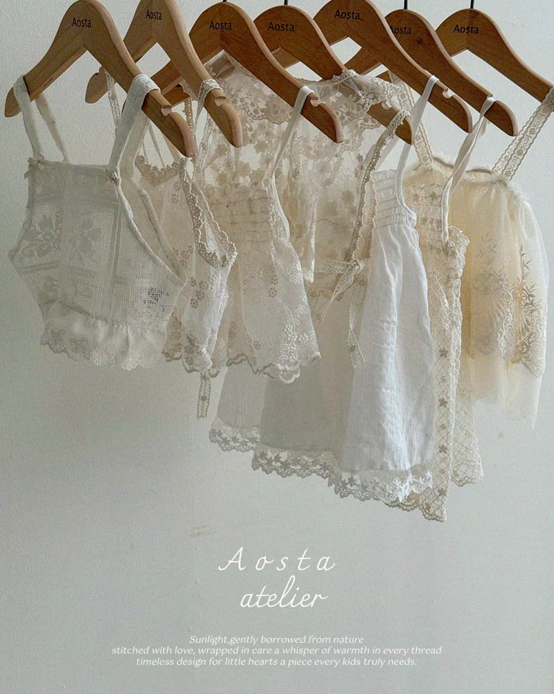 Aosta - Korean Baby Fashion - #babywear - Lace Vest - 12