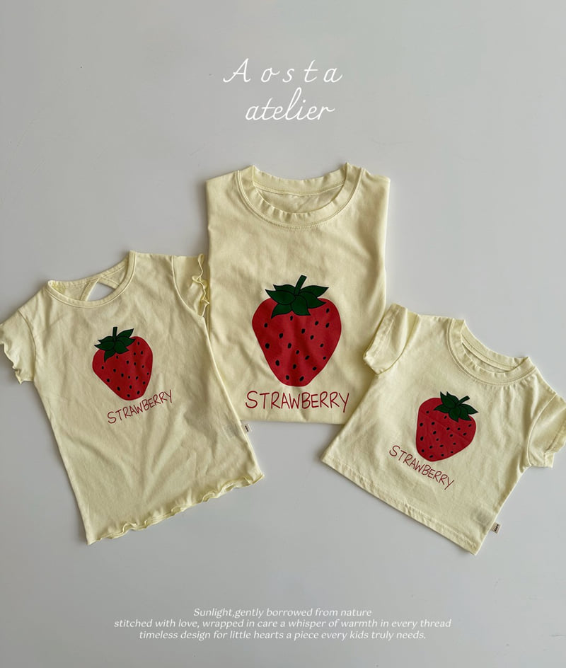 Aosta - Korean Baby Fashion - #babywear - Strawberry Mom Tee - 6